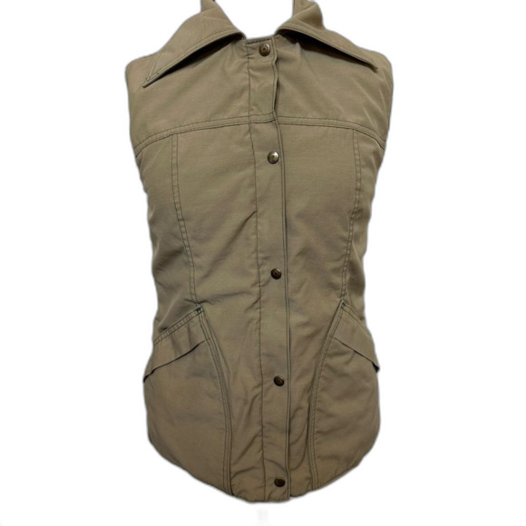 Vintage 80s Caribou Mountaineering Zipper 3M Snap Zippered Vest - Women Size S - Picture 1 of 7